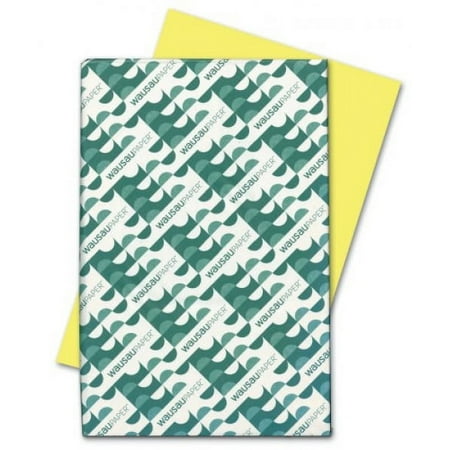 Astrobrights Color Paper, 11” x 17”, 24 lb/89 gsm, Lift-Off Lemon, 500 Sheets (22633)