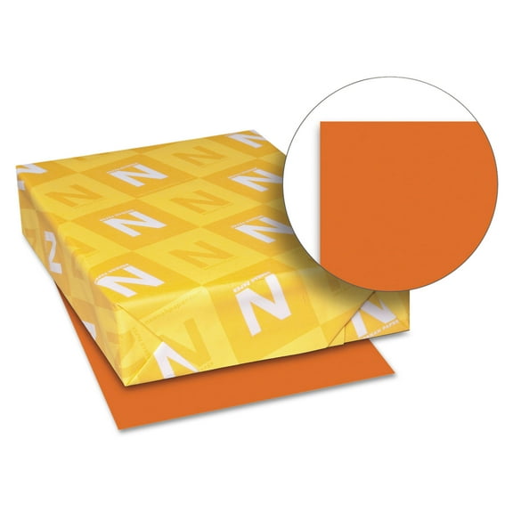 Astrobrights Color Paper, 24 lb, 8.5'' x 11'', Orbit Orange, 500 Sheets/Ream | Bundle of 5