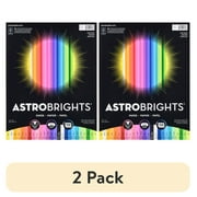 (2 pack) Astrobrights Colored Paper, 8.5" x 11", 24 lb./89 Gsm, Spectrum Assortment, 150 Sheets