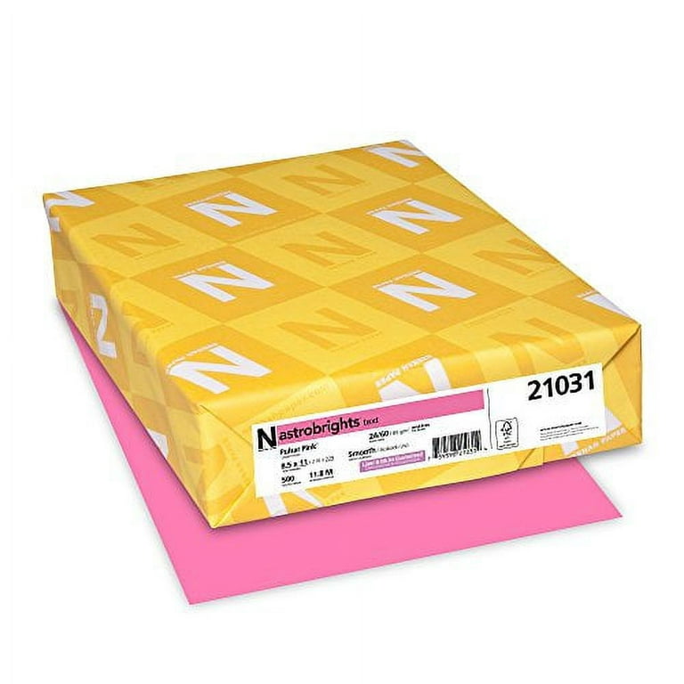 Pulsar Pink™, 8.5” x 11”, 24 lb/89 gsm, 500 Sheets, Color Paper