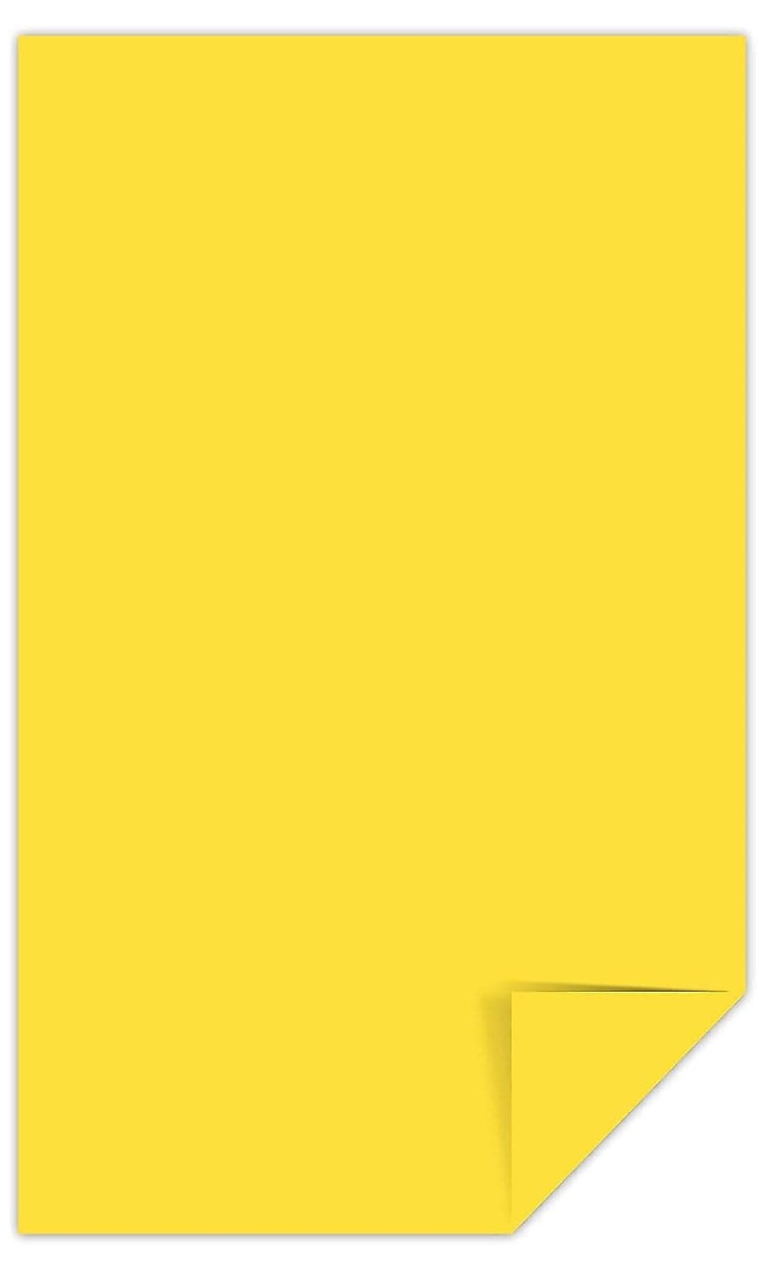 Astrobrights Color Paper, 8.5 x 14, Solar Yellow, 24lb, 500 Sheets - Vibrant Copy Paper for Projects