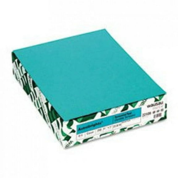 * Astrobrights Colored Card Stock, 65 lbs., 8-1/2 x 11, Terrestrial Teal