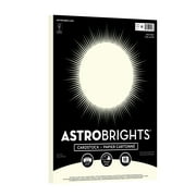 Astrobrights Colored Cardstock, 8.5" x 11", 65 lb./176 Gsm, Cream, 50 Sheets