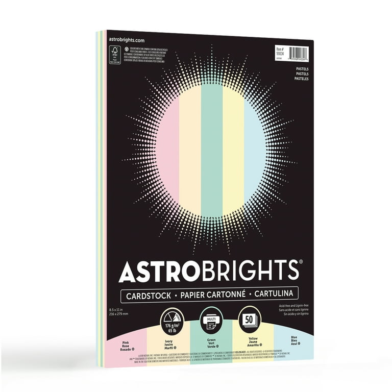 Astrobrights Colored Cardstock, 8.5