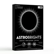 Astrobrights Colored Cardstock, 8.5" x 11", 65 lb., Eclipse Black, 100 Sheets