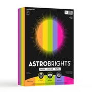 Astrobrights Colored Paper, 8.5" x 11", 24 lb./89 Gsm, Happy 5-Color Assortment, 500 Sheets