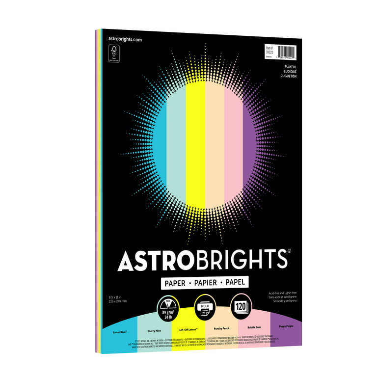 ASTROBRIGHTS® BRIGHT COLOR PAPER, 8.5 X 11, 24 LB./89 GSM, STARDUST WHITE  - Multi access office