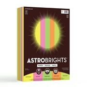 Astrobrights Colored Paper, 8.5" x 11", 24 lb., Neon Assortment, 500 Sheets