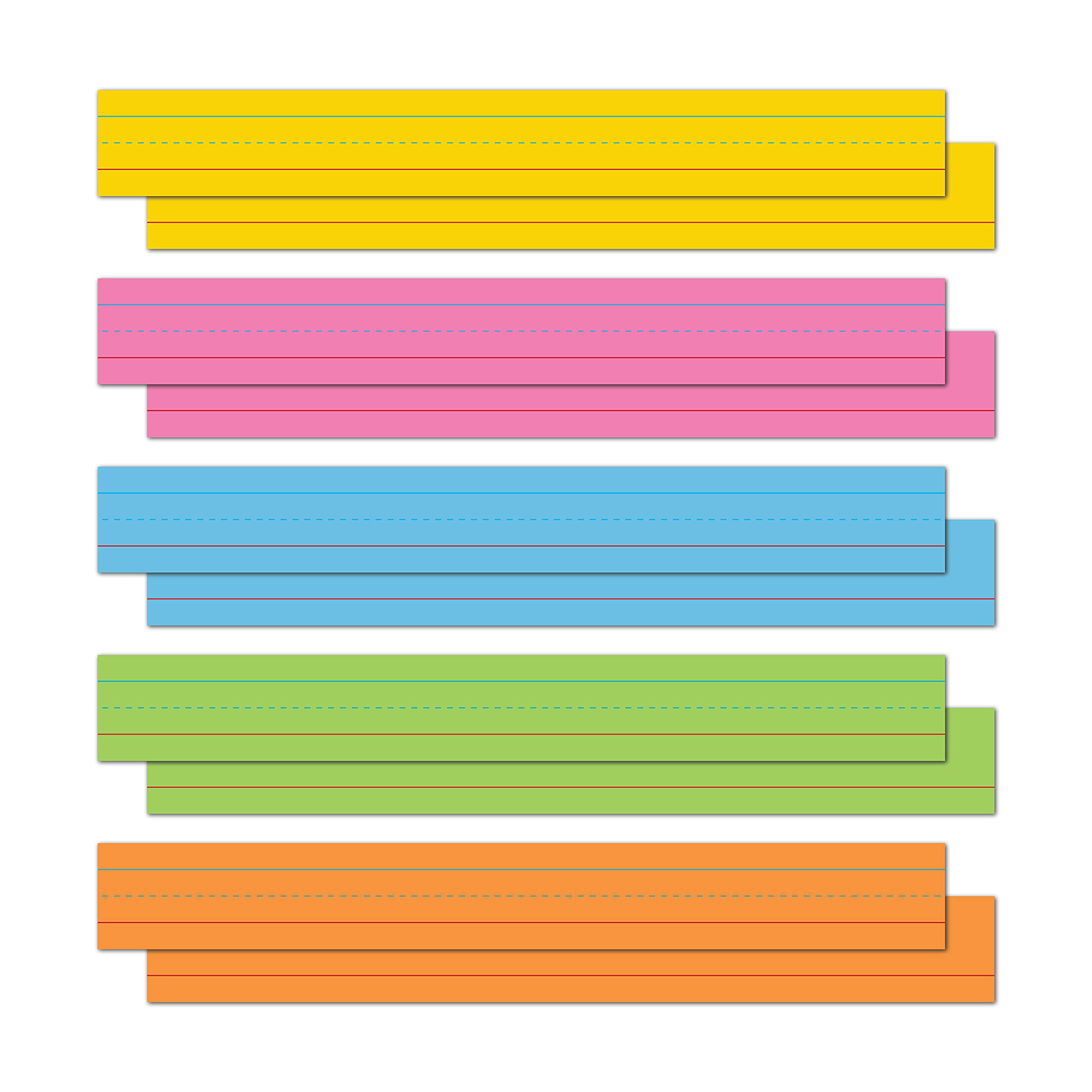 Astrobrights Colored Sentence Strips, 3" x 24", 65 lb/176 gsm, 5Color