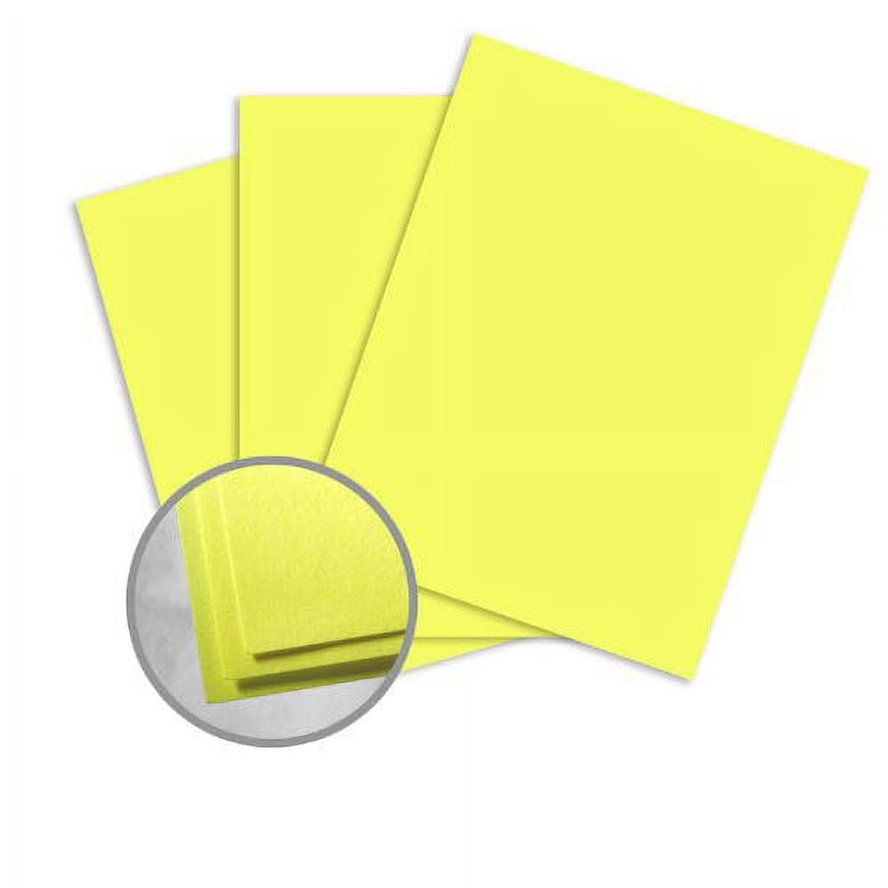 Astrobrights Lift-Off Lemon Card Stock - 11 x 17 65 lb Cover Smooth 250 per Package