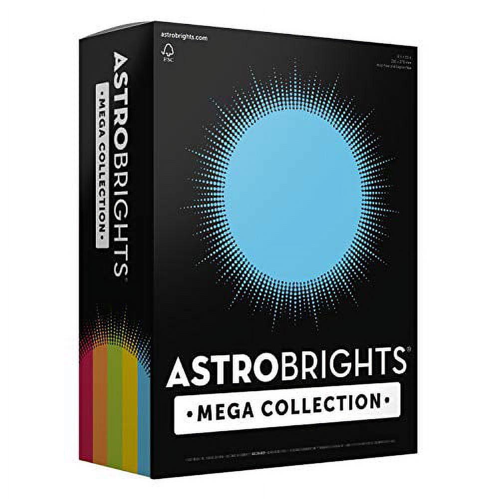 Astrobrights Mega Collection, Colored Cardstock,Classic 5-Color Assortment,  320 Sheets, 65 lb/176 gsm, 8.5 x 11 - MORE SHEETS! (91630)