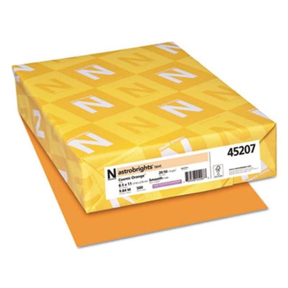 Neenah Paper WAU45207 8.5 x 11 in. 20 lbs Multipurpose Office Paper - Orange