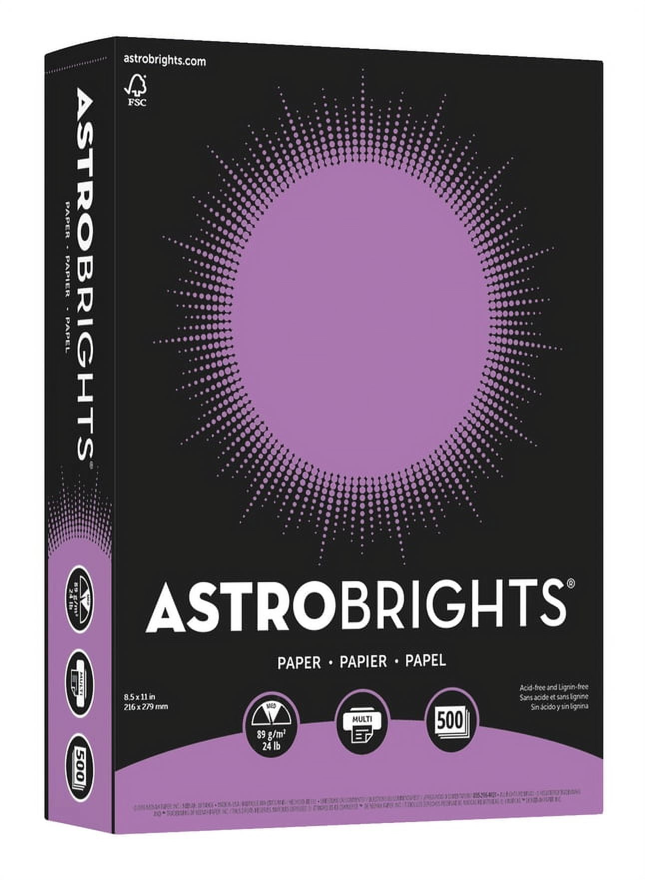 Astrobrights Color Paper 8.5 x 11 24 lb 89 gsm Lunar Blue