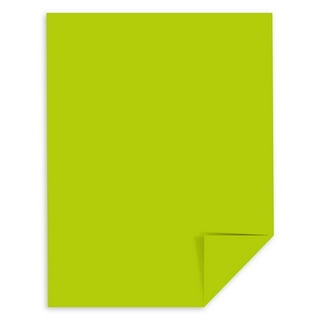 Hamilco Colored Cardstock Scrapbook Paper 8.5 x 11 Lime Green Color Card Stock Paper 50 Pack