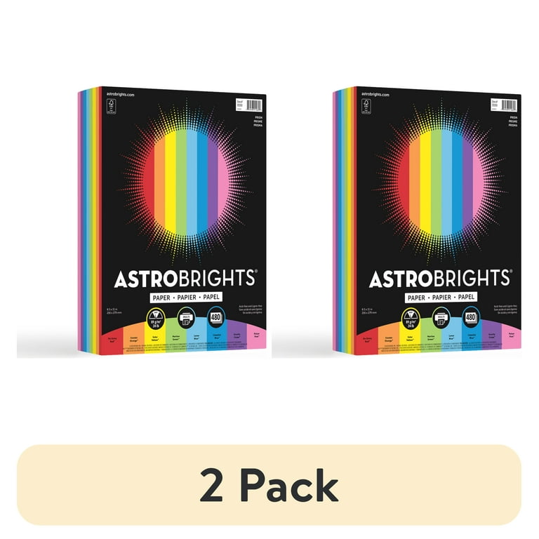 2 pack) Astrobrights Prism Color Paper, 8.5 2 pack) Astrobrights Prism Color Paper, 8.5