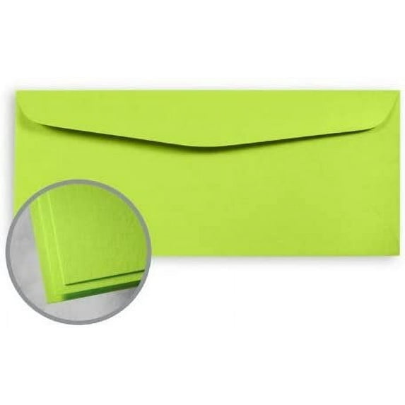 Astrobrights Terra Green Envelopes - No. 10 Commercial (4 1/8 x 9 1/2) 60 lb Text Smooth 2500 per Carton