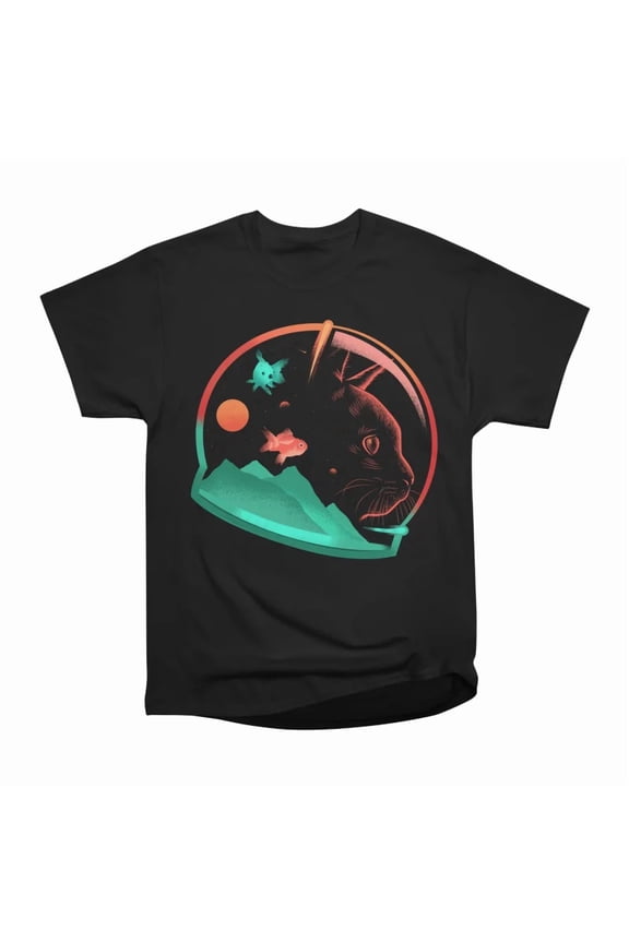 Astrocat Cat and Space T-Shirt Tee Gift For Him Merch For Her Apparel For Friend