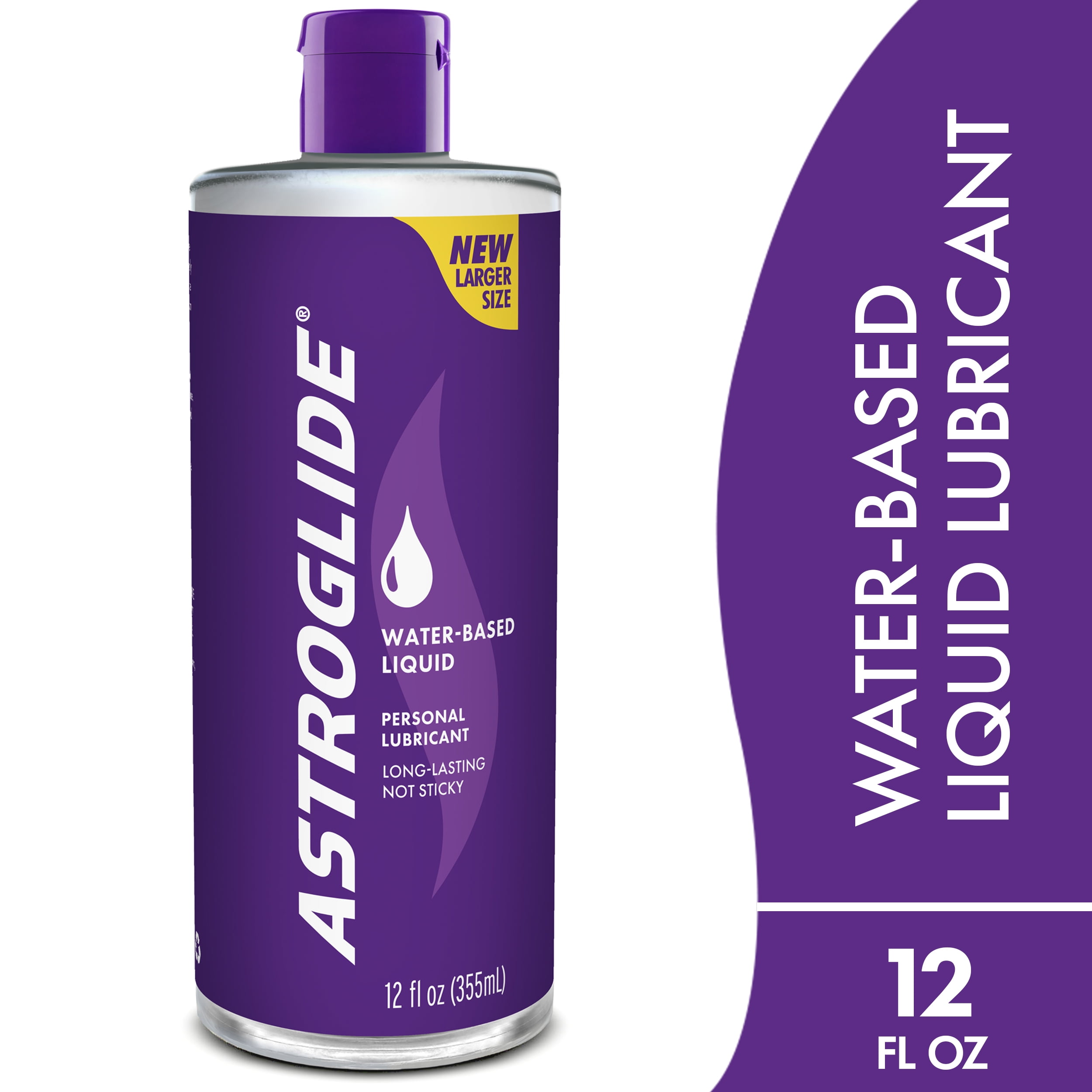 Astroglide Liquid, Water Based Personal Lubricant, Condom Compatible Lube, 12oz Astroglide Liquid, Water Based Personal Lubricant, Condom Compatible Lube, 12oz