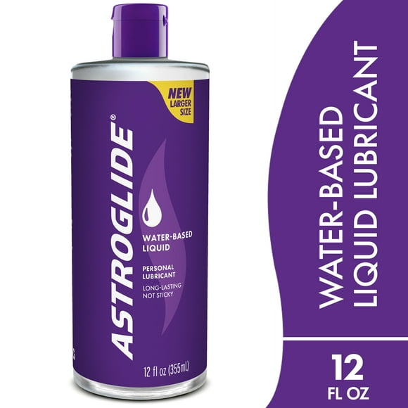 Astroglide Liquid, Water Based Personal Lubricant, Condom Compatible Lube, 12 fl oz