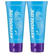 Astroglide Personal Lubricant Sensitive Skin Ultra Gentle Gel, Water Based- 3 oz, 2 Pack