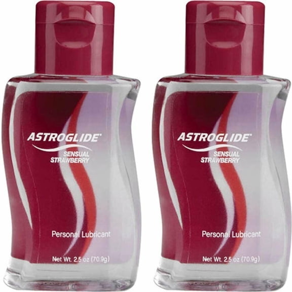 Astroglide Personal Lubricant Sensual Strawberry 2.50 oz (Pack of 2)
