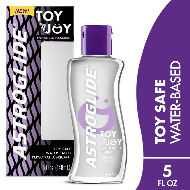 Astroglide Toy 'N Joy, Water-Based Personal Lubricant, Toy-Safe