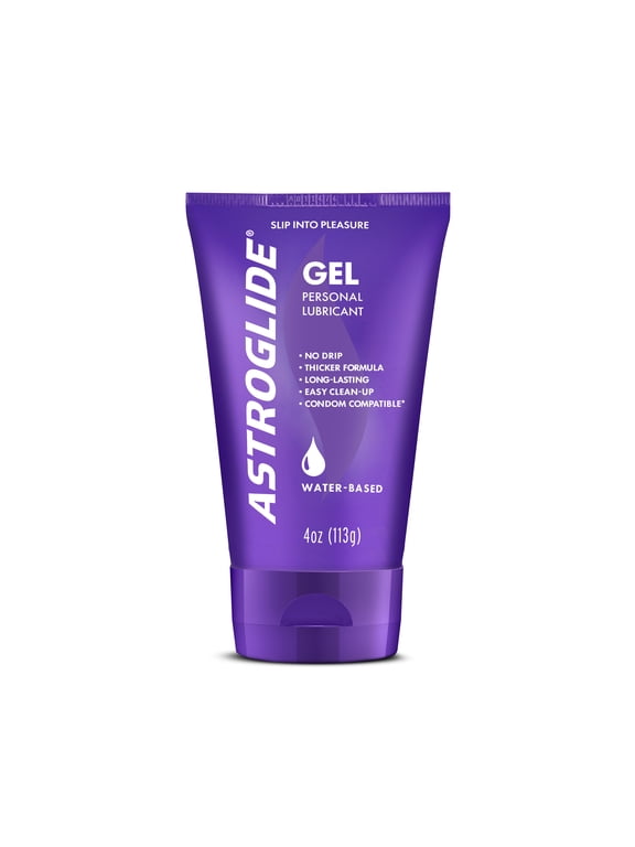 Water Based Lube (4oz), Ultra Gentle Gel Personal Lubricant, Stays Put with No Drip, Sex Lube for Long-Lasting Pleasure for Men, Women and Couples