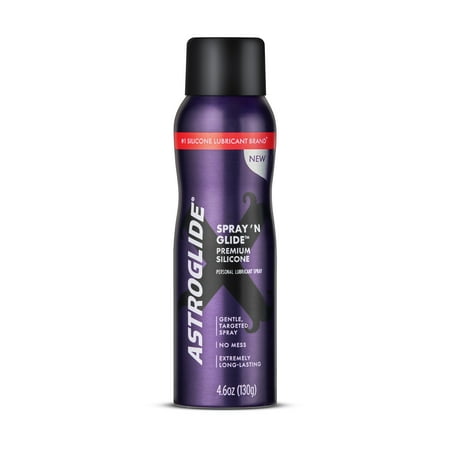 Astroglide X Silicone Spray ‘n Glide, Personal Lubricant, 4.6 oz