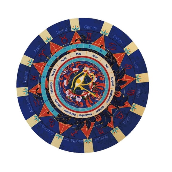 Astrological Divination Mat Board, Dowsing Pendulums NonSlip Rubber Surfaces for Tarots Enthusiasts Tellings