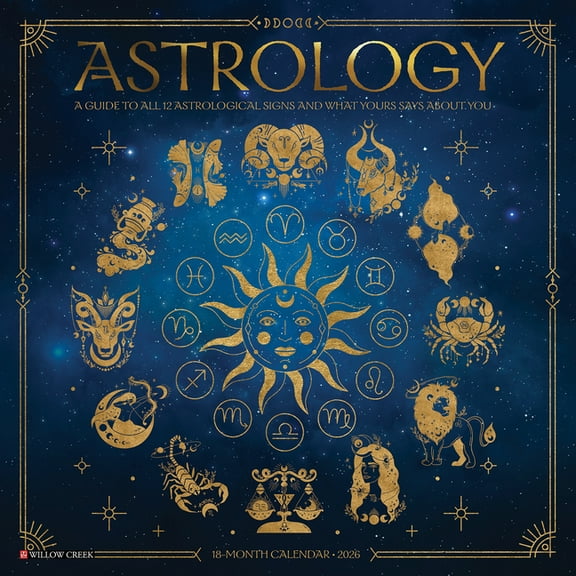 Astrology 2026 Wall Calendar, (Paperback)