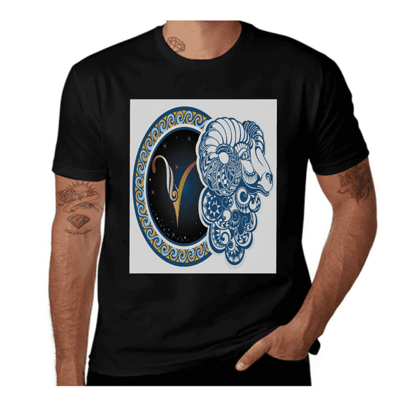 Astrology Aries Sign-Zodiac-Multicolor Casual Streetwea Everyday Tshirt Comfortable Wear tee shirt