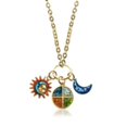 thumbnail image 1 of Astrology Charm Necklace, Gold, 1 of 1