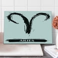 thumbnail image 1 of Astrology Cutting Board, Aries Astrology Sign with Grunge Illustration Elements Character Venus, Decorative Tempered Glass Cutting and Serving Board, Large Size, White Black, by Ambesonne, 1 of 1