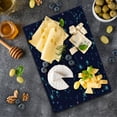thumbnail image 1 of Astrology Cutting Board, Colorful Zodiac Horoscope Sign with Dots and Snowflake Like Image, Decorative Tempered Glass Cutting and Serving Board, Small Size, Mint Green Purple, by Ambesonne, 1 of 1