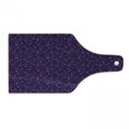 thumbnail image 1 of Astrology Cutting Board, Pattern Horoscope Signs and Constellations Cosmic Galactic Movement, Decorative Tempered Glass Cutting and Serving Board, Wine Bottle Shape, Indigo Grey White, by Ambesonne, 1 of 1