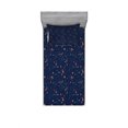 thumbnail image 1 of Astrology Fitted Sheet & Pillow Sham Set, Solar System Planet Astronomy Cosmos Galaxy Mysterious Universe, Decorative Printed 2 Piece Bedding Decor Set, Twin, Turquoise Blue, by Ambesonne, 1 of 2