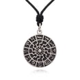 thumbnail image 1 of Astrology Silver Pewter Charm Necklace Pendant Jewelry With Cotton Cord, 1 of 1