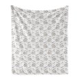 thumbnail image 1 of Astrology Soft Flannel Fleece Blanket, Horoscopes with the Sun and Crescent Moon Faces Boho Celestial Arrows Artprint, Cozy Plush for Indoor and Outdoor Use, 50" x 60", Blue Yellow, by Ambesonne, 1 of 5