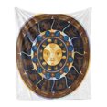 thumbnail image 1 of Astrology Soft Flannel Fleece Throw Blanket, Aries Taurus Gemini Cancer Leo Virgo Libra Scorpio Horoscope Signs, Cozy Plush for Indoor and Outdoor Use, 50" x 70", Brown Yellow and Blue, by Ambesonne, 1 of 5
