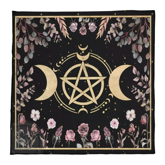 Astrology Tarots Table Altar Cloth Metaphysical Board Game Mat Pendulum Divinations Altar Tablecloth Board Game Card Pad