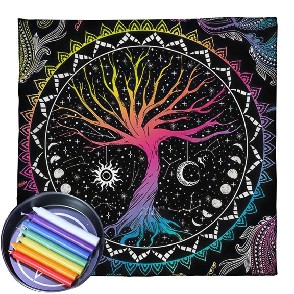 Astrology Tarots Table Cloth Metaphysical Board Game Mat Pendulum Divinations Tablecloth Board Game Card Pad