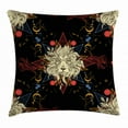 thumbnail image 1 of Astrology Throw Pillow Cushion Cover, Medieval Mystic Lion Astrological Symbols of Zodiac Antique Style, Decorative Square Accent Pillow Case, 18 X 18 Inches, Red Blue Gold and Black, by Ambesonne, 1 of 2