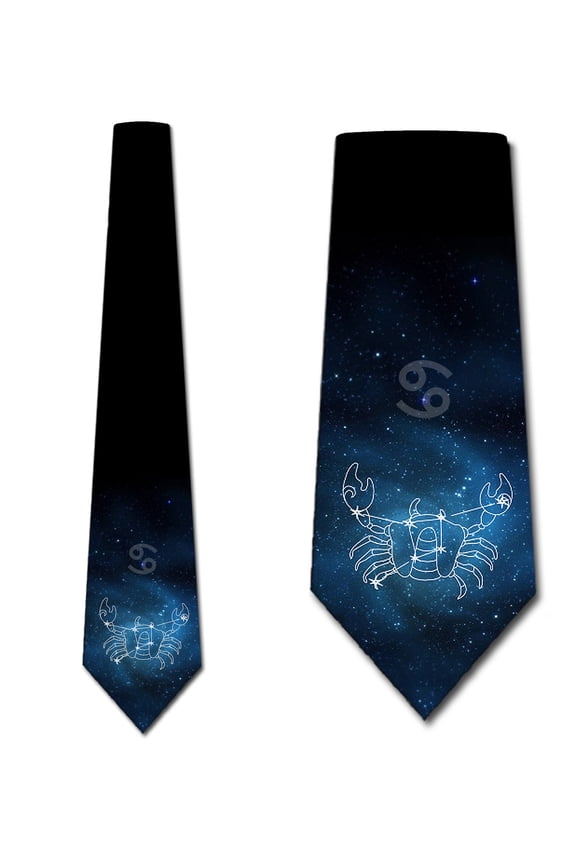 Astrology Ties Mens Cancer Star Sign Necktie by Three Rooker