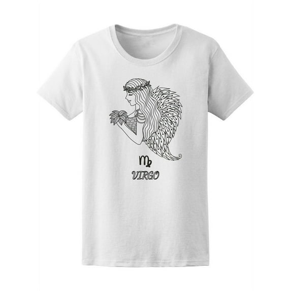 Astrology Virgo Zodiac Sign T-Shirt Women -Image by Shutterstock, Female Medium