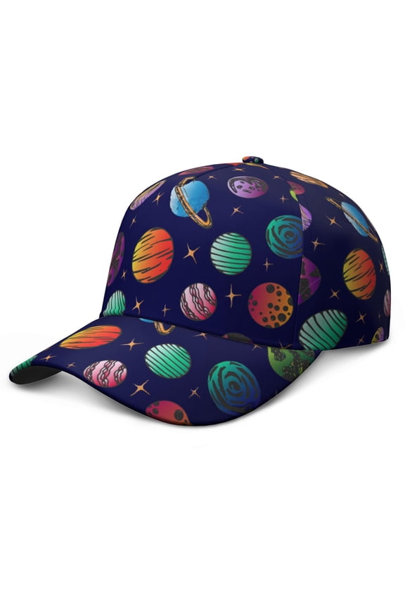 Astronaut Alien Starry Night Sky Baseball Cap – Snapback Hat with Space and Galaxy Print, Great Gift for Sports Players and Enthusiasts