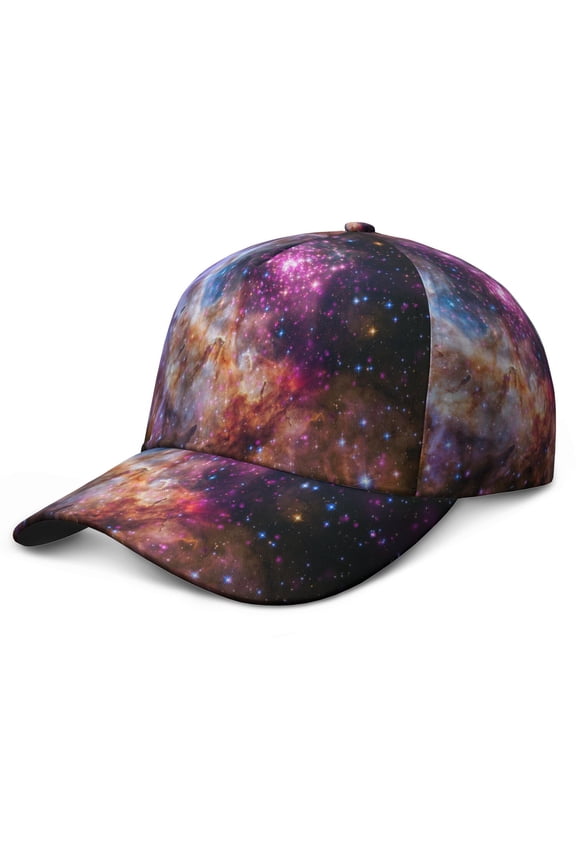 Astronaut Alien Starry Night Sky Baseball Cap – Snapback Hat with Space and Galaxy Print, Great Gift for Sports Players and Enthusiasts