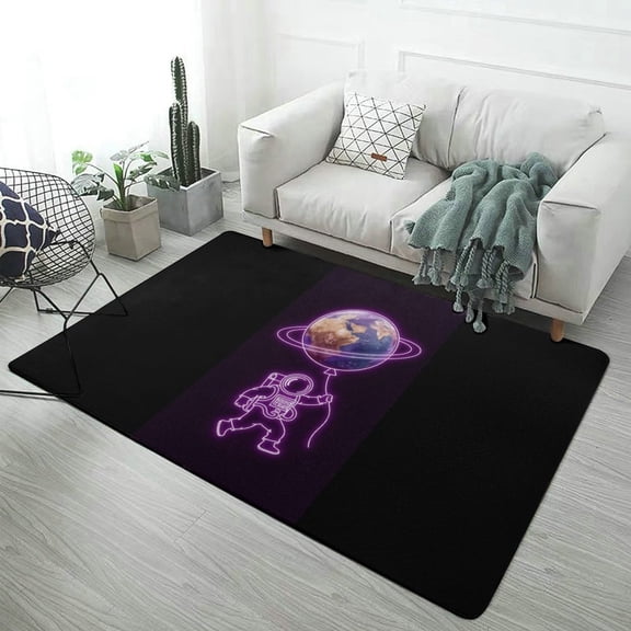 Astronaut And Planet Graphic (40) Carpet Soft Comfy Rug for Home Living Room Bedroom Doormat Decor Area Rug Non-slip Mat 59"x71"