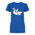 thumbnail image 1 of Astronaut And Whale Shaped T-Shirt Women -Image by Shutterstock, Female Large, 1 of 2