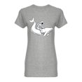 thumbnail image 1 of Astronaut And Whale Shaped T-Shirt Women -Image by Shutterstock, Female XX-Large, 1 of 2