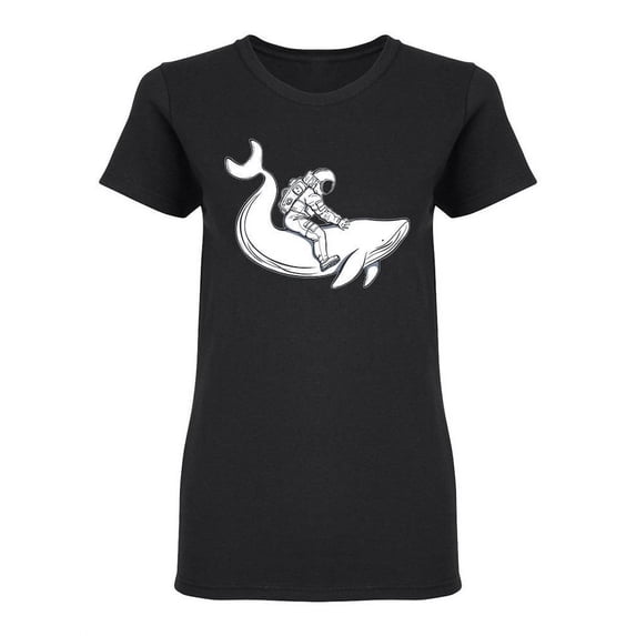 Astronaut And Whale Shaped Tee Women's -Image by Shutterstock